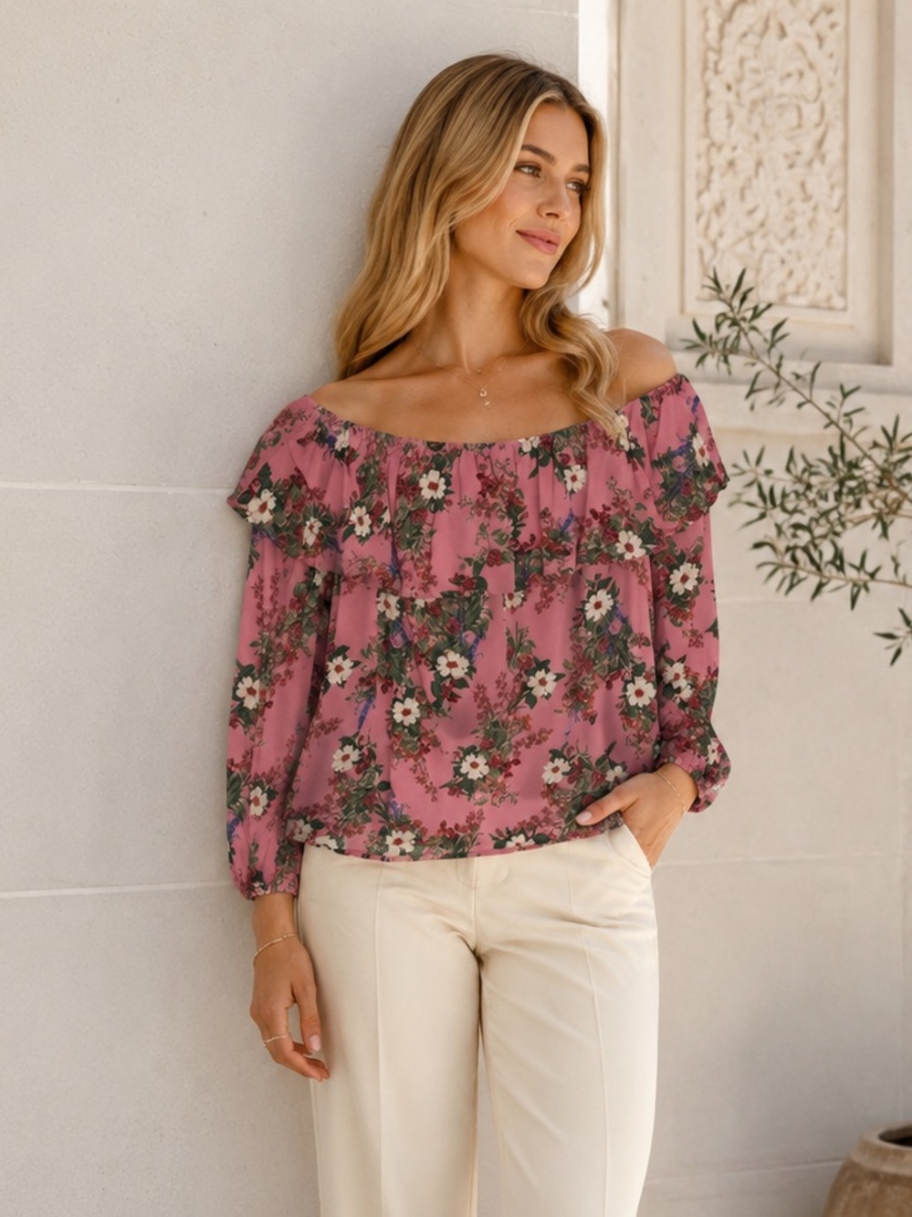 Haute Monde off shoulder top